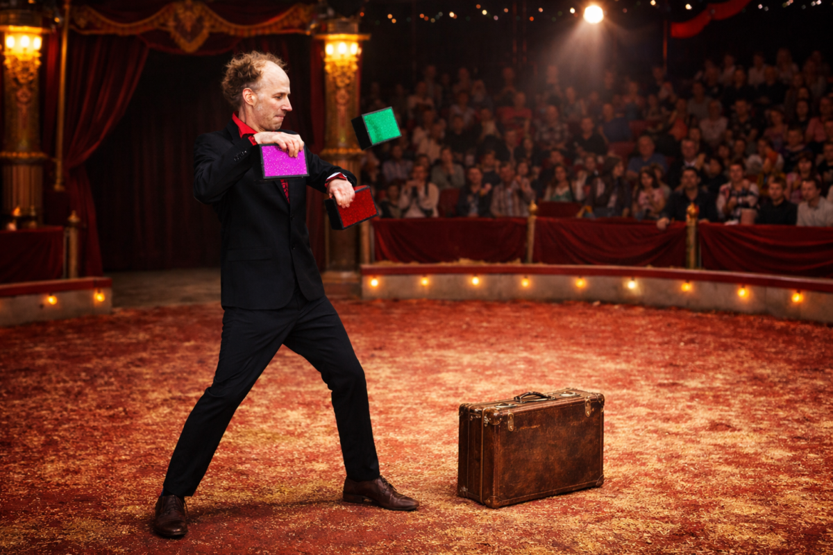 Jonglage mit Johannes Arnold